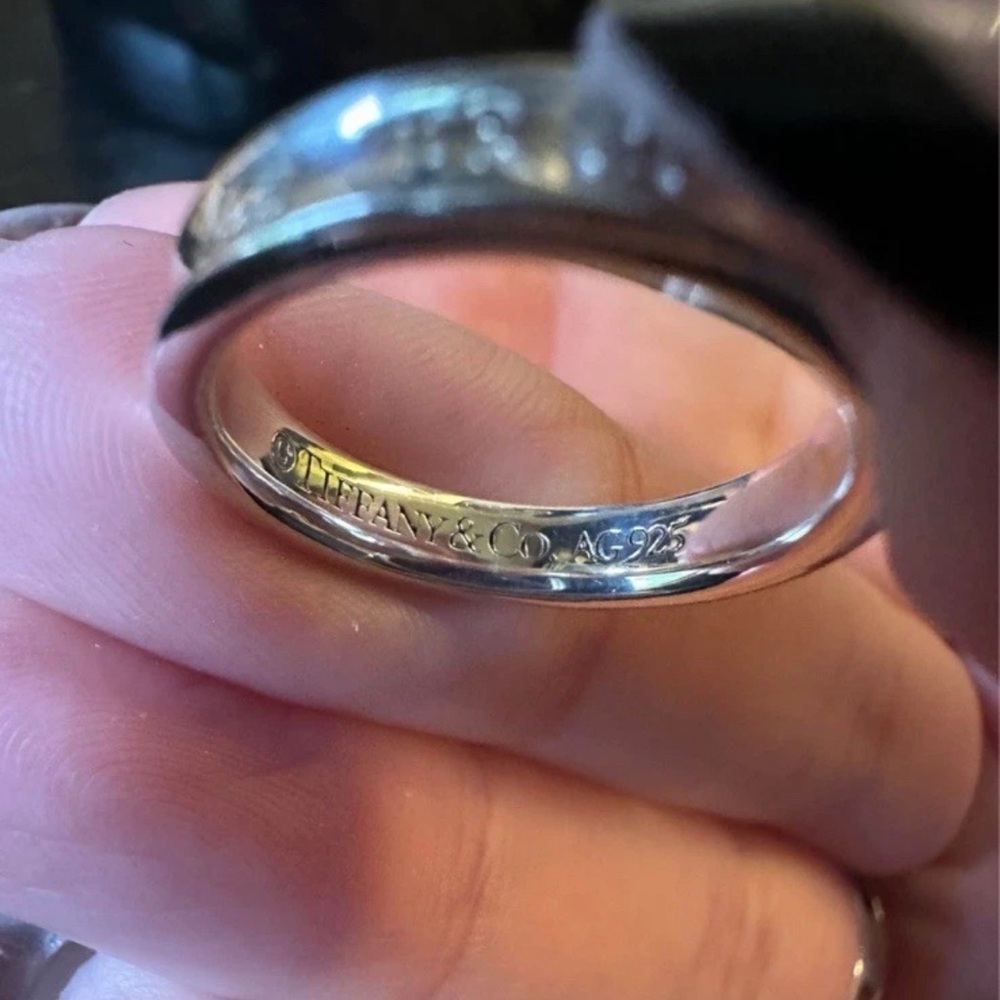 Tiffany & Co. 1837 Narrow Band Ring, Sterling silver - Picture 7 of 7